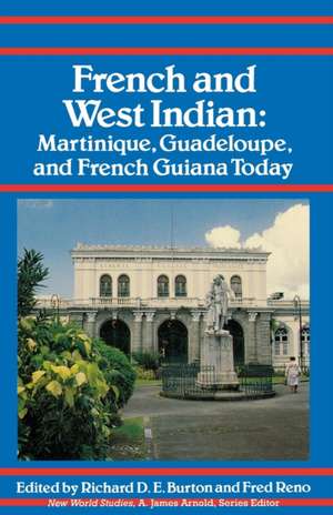 French and West Indian de Richard D E Burton