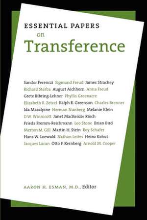 Essential Papers on Transference de Aaron H. Esman