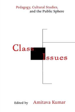 Class Issues – Pedagogy, Cultural Studies, and the Public Sphere de Amitava Kumar