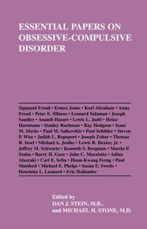 Essential Papers on Obsessive–Compulsive Disorder de Dan J. Stein