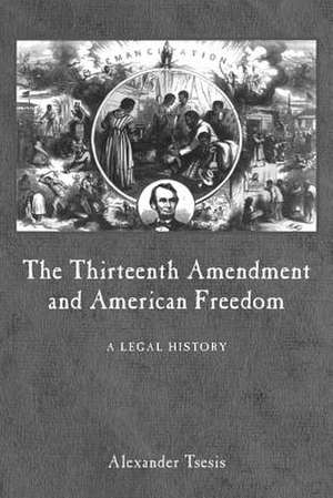 The Thirteenth Amendment and American Freedom – A Legal History de Alexander Tsesis