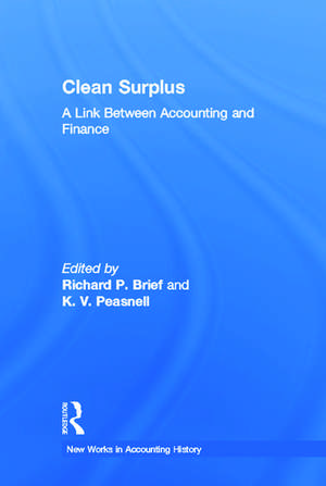 Clean Surplus: A Link Between Accounting and Finance de Richard P. Brief
