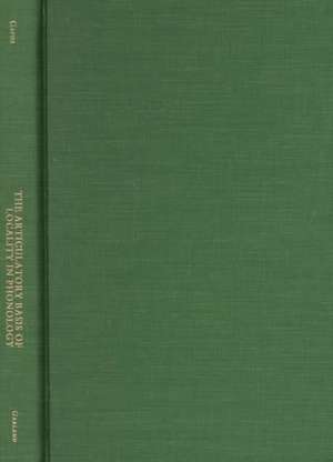 The Articulatory Basis of Locality in Phonology de Adamantios I. Gafos