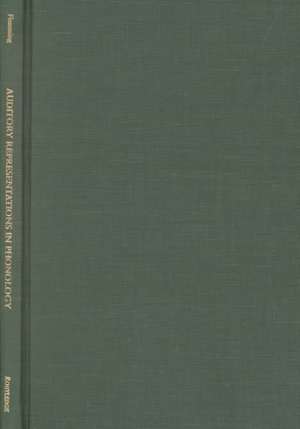 Auditory Representations in Phonology de Edward S. Flemming