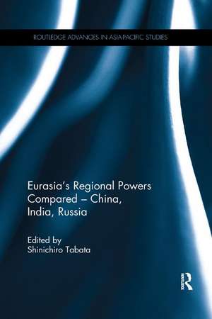 Eurasia's Regional Powers Compared - China, India, Russia de Shinichiro Tabata