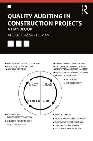 Quality Auditing in Construction Projects: A Handbook de Abdul Razzak Rumane