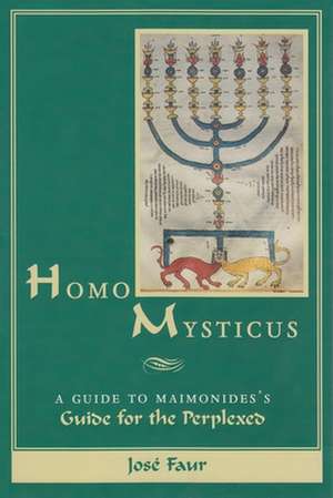 Homo Mysticus: A Guide to Maimonides's Guide for the Perplexed de Jose Faur