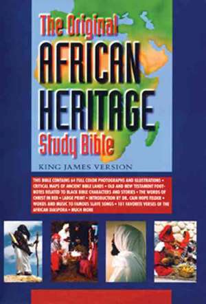 Original African Heritage Study Bible-KJV-Large Print: Phat Facts for Teens de Cain Hope Felder