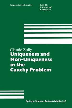 Uniqueness and Non-Uniqueness in the Cauchy Problem de Zuily