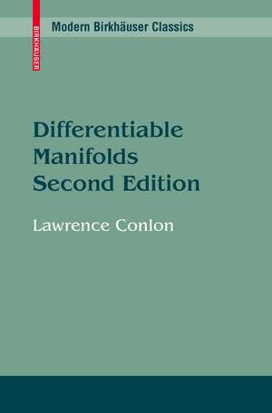 Differentiable Manifolds de Lawrence Conlon