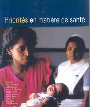 Priorites en matiere de sante / Priorities in Health de World Bank (COR)