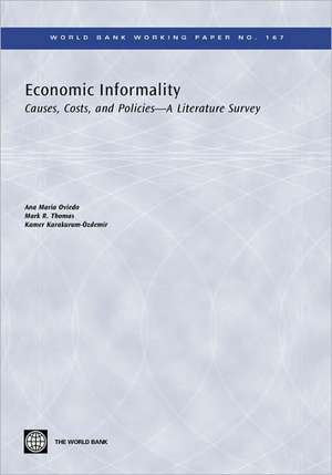 Economic Informality: Causes, Costs, and Policies--A Literature Survey de Ana Maria Oviedo