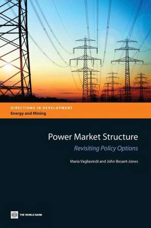 Power Market Structure: Revisiting Policy Options de Maria Vagliasindi