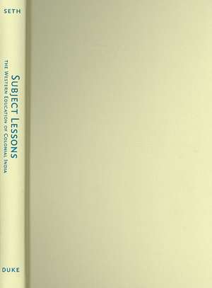 Subject Lessons de Sanjay Seth