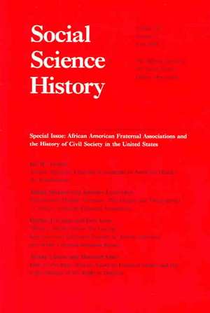 African American Fraternal Associations and the Hi story of Civil Society in the United States de K Lynch