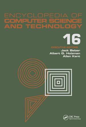 Encyclopedia of Computer Science and Technology: Volume 16 - Index de Jack Belzer