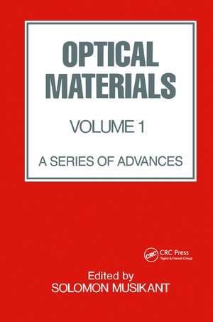 Optical Materials: Volume 1: de Soloman Musikant