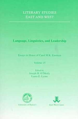 O'Mealy: Lang, Ling, & Leadership de Joseph H. O'Mealy