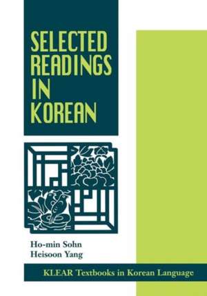 Selected Readings in Korean de Ho-Min Sohn