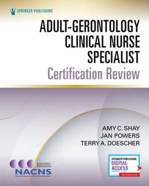 Adult-Gerontology Clinical Nurse Specialist Certification Review de Terry A. M Doescher