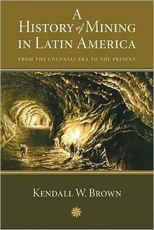 A History of Mining in Latin America: From the Colonial Era to the Present de Kendall W. Brown