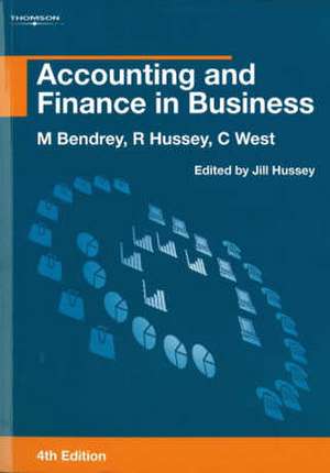 Accounting and Finance in Business de MIKE BENDREY