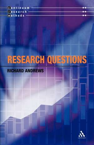 Research Questions de Professor Richard Andrews