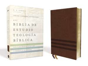 NVI Biblia de Estudio, Teología Bíblica, Leathersoft, Café, Interior a cuatro colores: Sigue el plan redentor de Dios como se desenlaza en las Escrituras de D. A. Carson