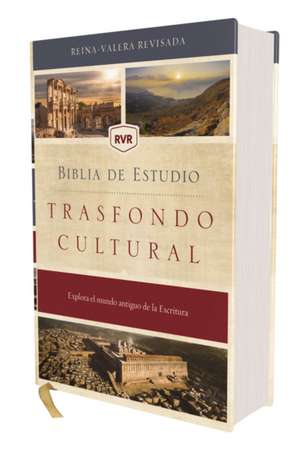 RVR, Biblia de estudio trasfondo cultural, Tapa dura, Interior a color, Comfort Print de Revisada Reina Valera Revisada