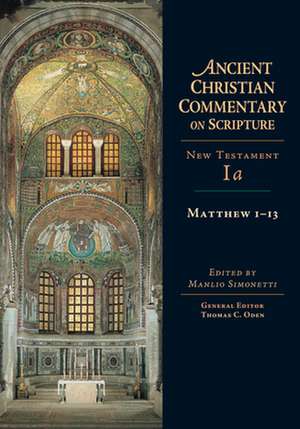 Matthew 1–13 de Manlio Simonetti