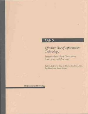 Effective Use of Information Technology de Susan Straus