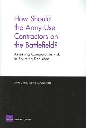 How Should the Army Use Contractors on the Battlefield? de Frank Camm