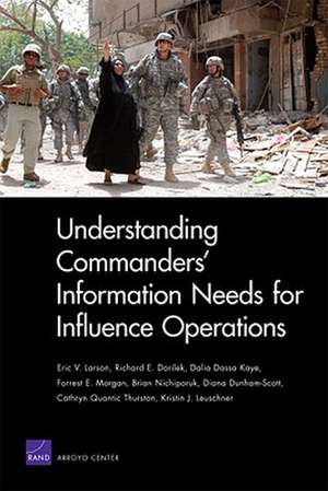 Understanding Commanders' Information Needs for Influence Operations de Eric V. Larson