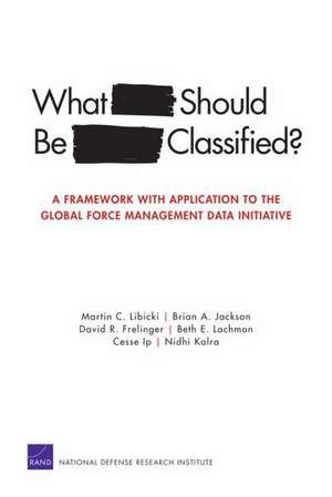 What Should Be Classified? de Martin C. Libicki