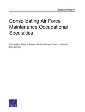 Consolidating Air Force Maintenance Occupational Specialties de Thomas Light