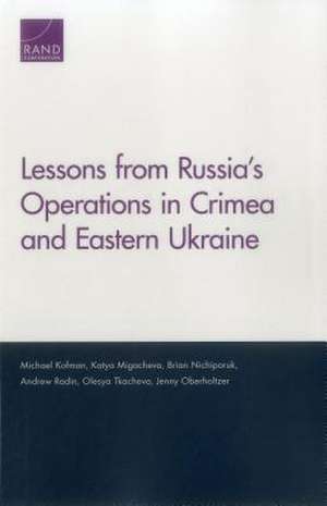 LESSONS FROM RUSSIAS OPERATIONPB de Michael Kofman