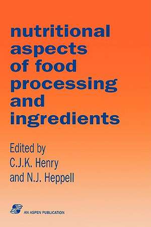 Nutritional Aspects Food Processing & Ingredients de Bdm