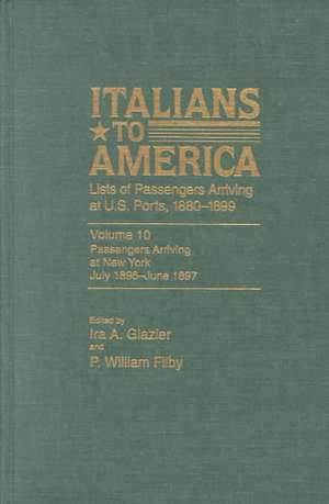 Italians to America, Jan. 1880 - Dec. 1884