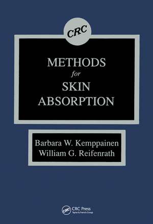 Methods for Skin Absorption de Barbara W. Kemppainen