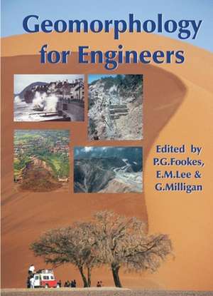 Geomorphology for Engineers de P.G. Fookes