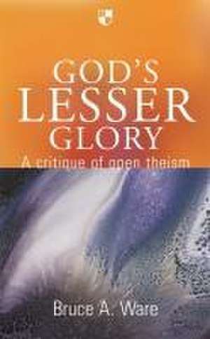 God's Lesser Glory de Bruce A Ware