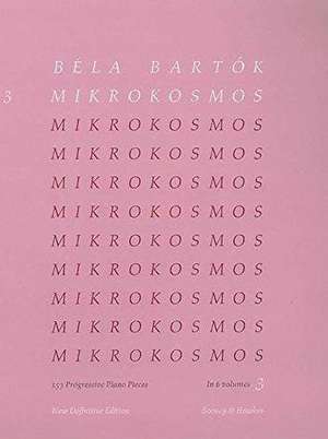 Mikrokosmos Volume 3 (Pink): Piano Solo de Bela Bartok