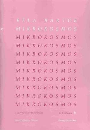 Mikrokosmos Volume 6 (Pink) de Bela Bartok