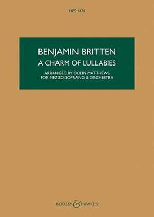 A Charm of Lullabies, Op. 41 de Benjamin Britten