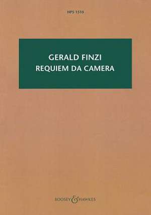 Requiem Da Camera: Hawkes Pocket Score 1510 de Gerald Finzi