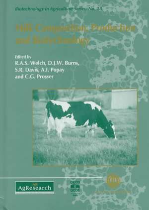 Milk Composition, Production and Biotechnology de Robert Welch