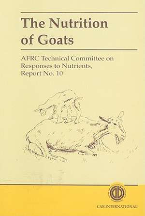 Nutrition of Goats de Afrc Technical Commi