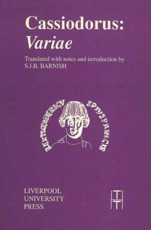 Cassiodorus: `Variae' de S.J.B. Barnish