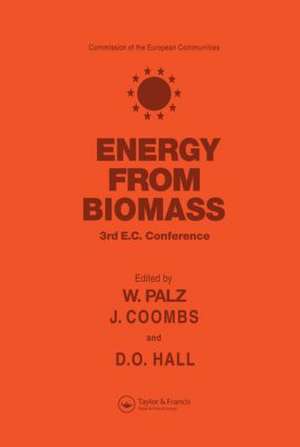 Energy from the Biomass: Third EC conference de W. Palz