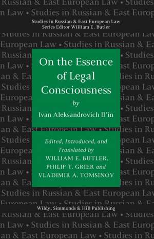 On the Essence of Legal Consciousness de Ivan IlâEUR(TM)in